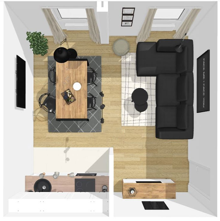 Visualisierung einer Wohnung